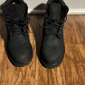 Timberland Kids Black Boots 6”